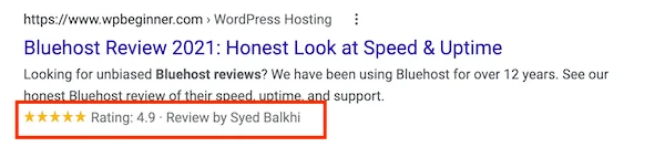 how to get more website traffic review schema markup